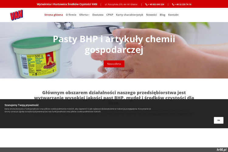 Wytwórnia i Hurtownia Środków Czystości "VAN"