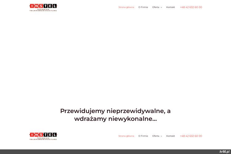 Strona WWW firmy INSTEL Technika Telekomunikacyjna Sp. z o.o.