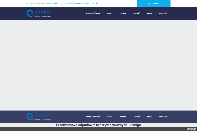 Strona WWW firmy elmigo sp. z o.o.